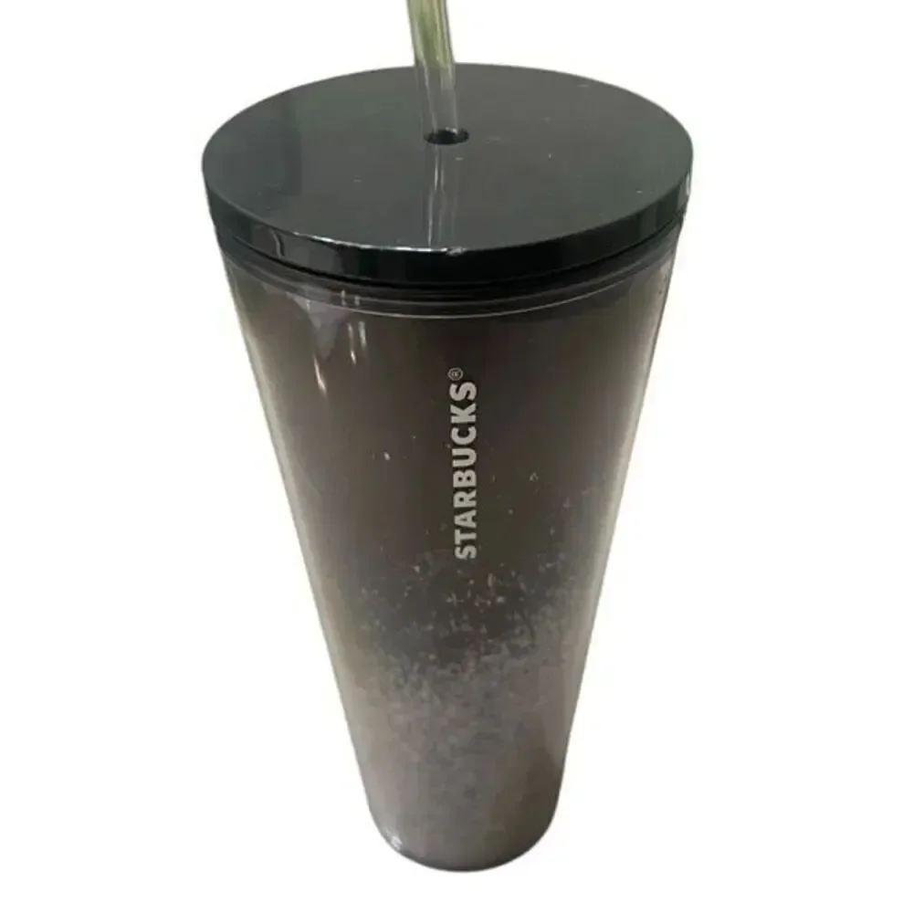 Starbucks Women's 2019 Holiday Season Mirror Glitter Cold Cup Black 24oz NWT